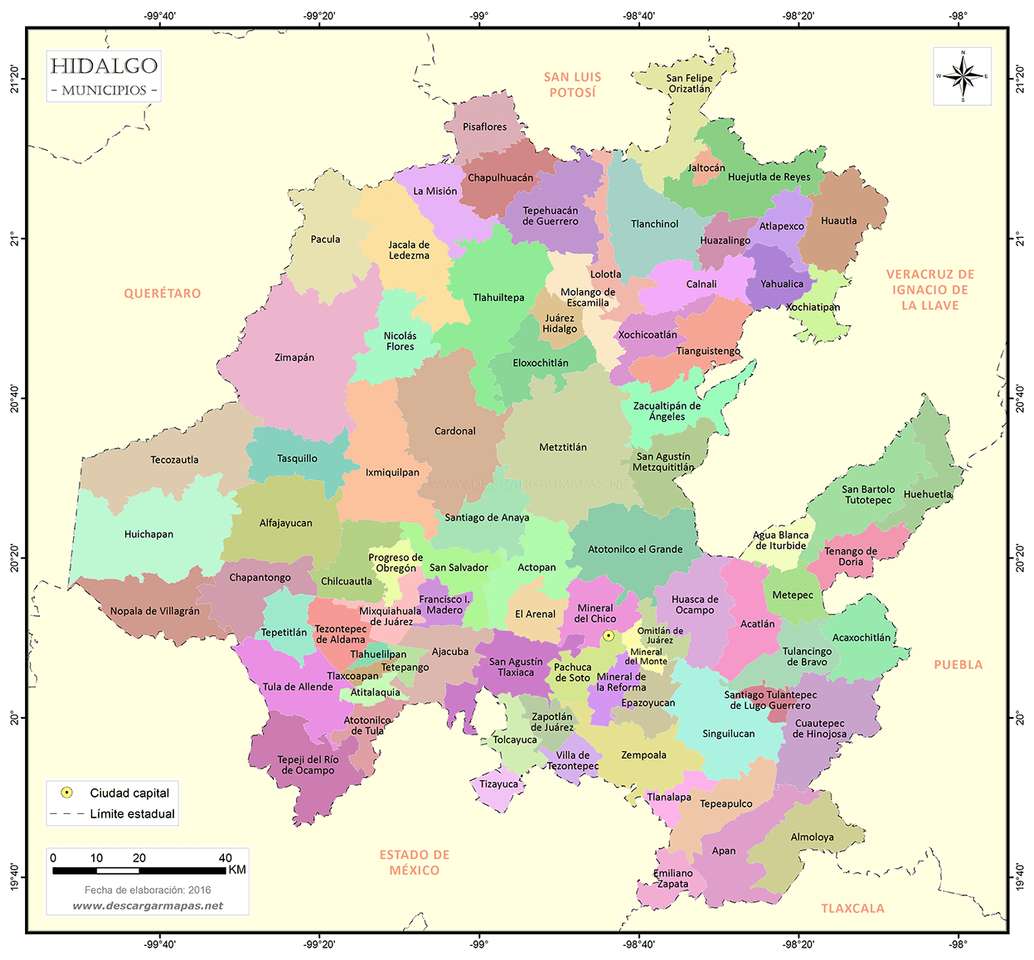 Municipios de Hidalgo rompecabezas en línea