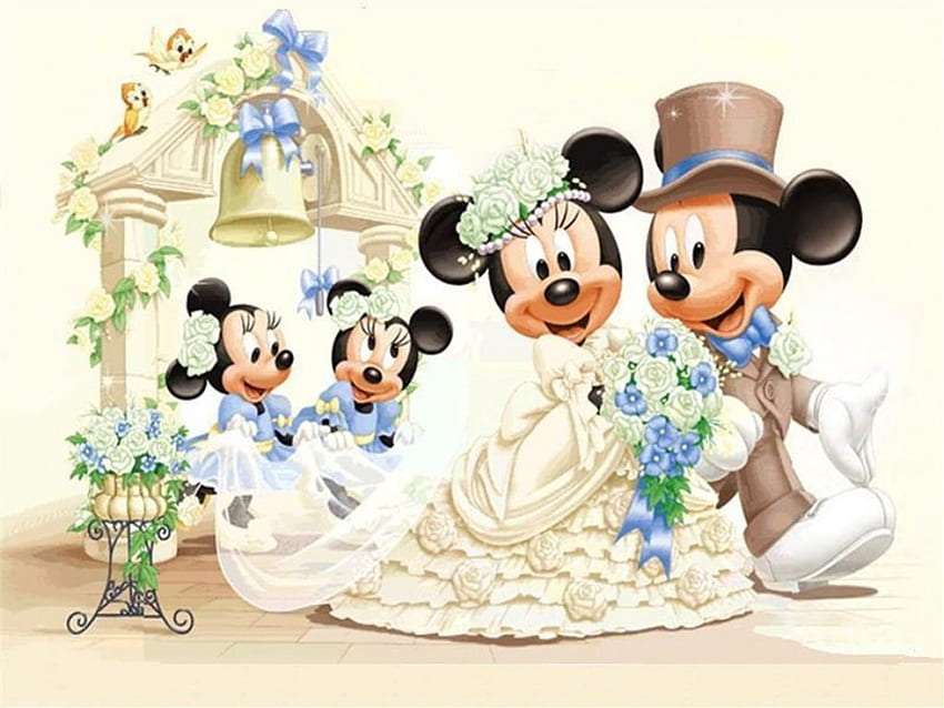 Γάμος Μίκυ Μάους :) online παζλ
