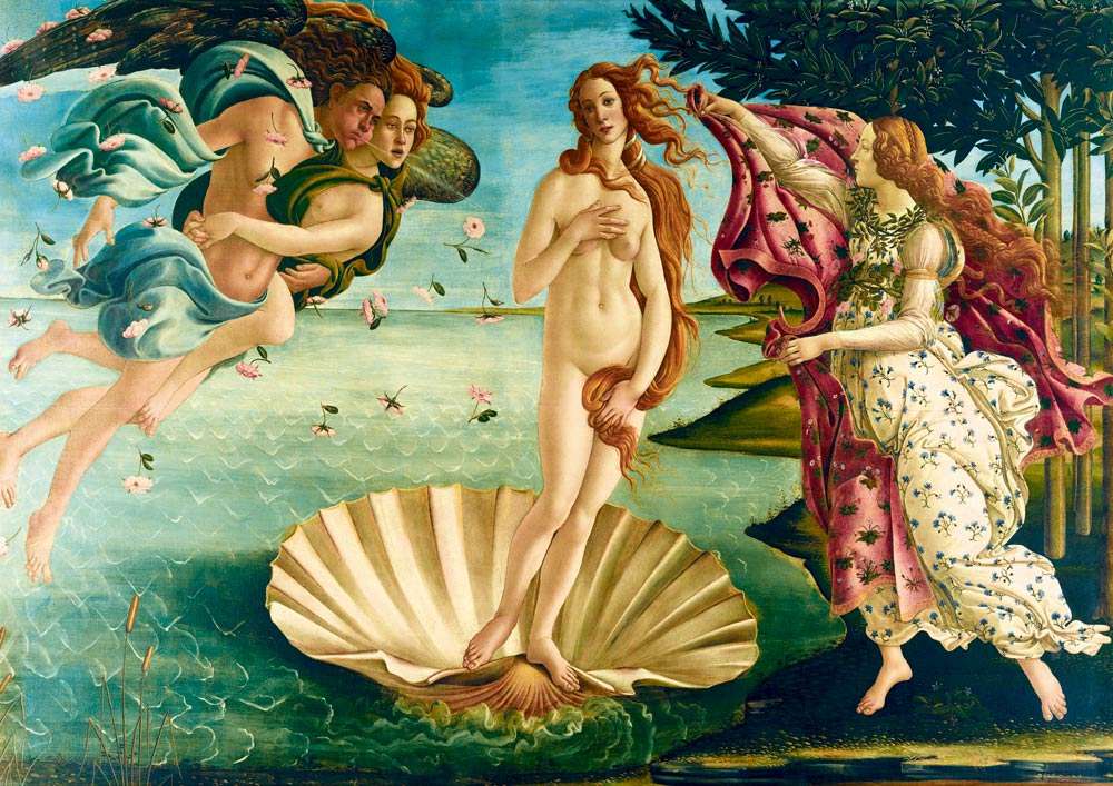 Мифология-День рождения Венеры онлайн-пазл