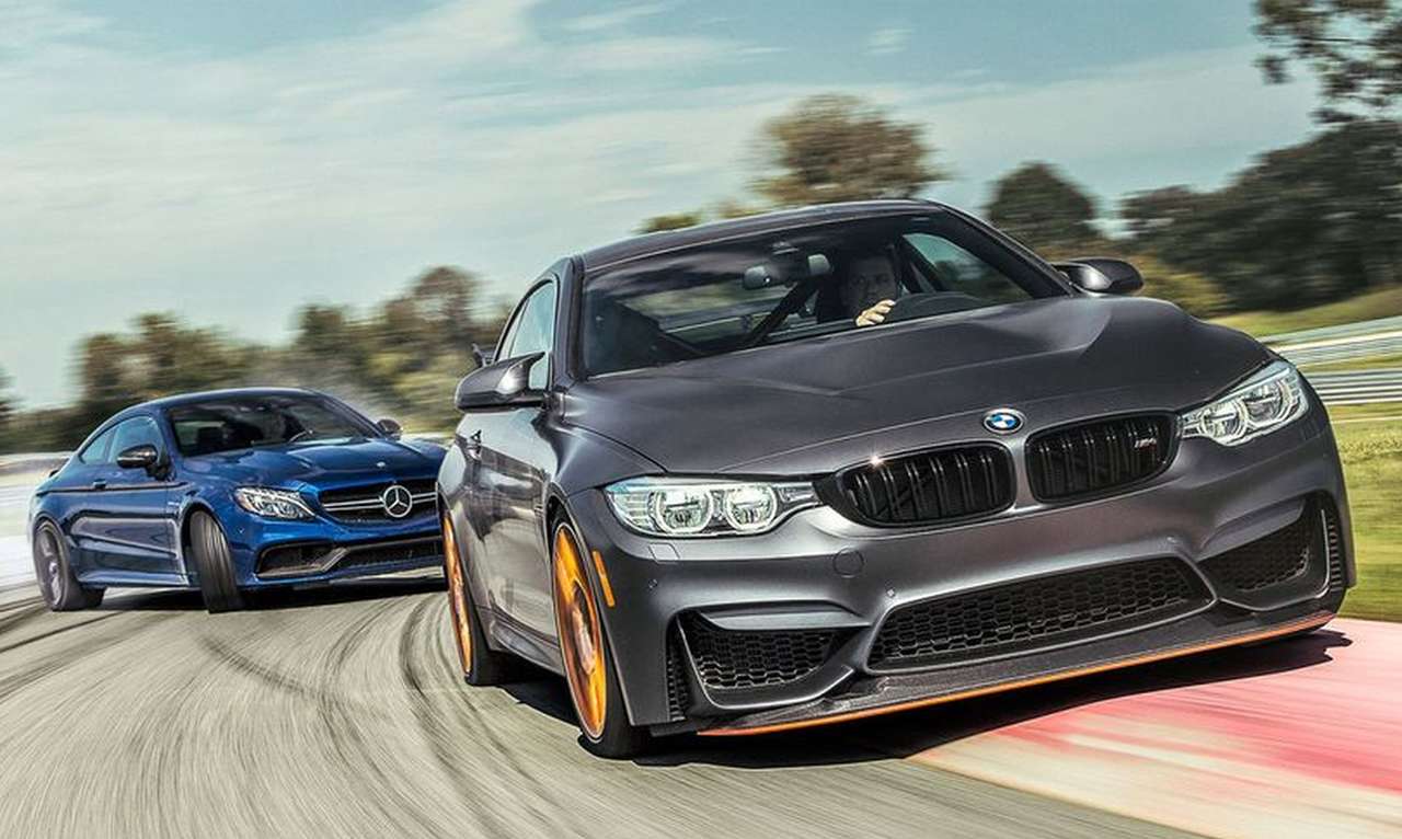 BMW M4 GTS and Mercedes Benz C63 S jigsaw puzzle online