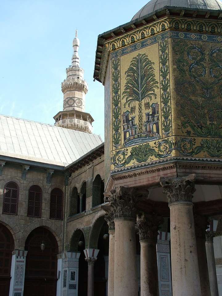 Siria, Damasco, Moschea degli Omayyadi, 2004 puzzle online
