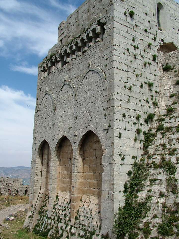 Сирія, Крак де Шевальє, замок Хрестоносців онлайн пазл