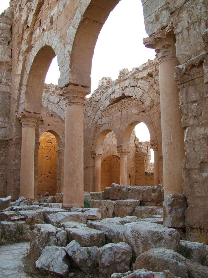 Syrie, Resafa, pèlerins, ruines, 2004 puzzle en ligne