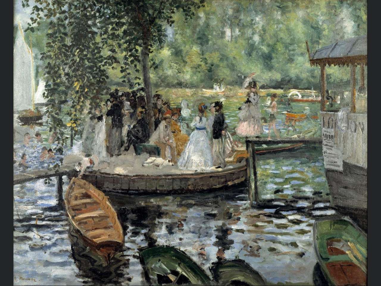 La Grenouillère. Renoir puzzle en ligne