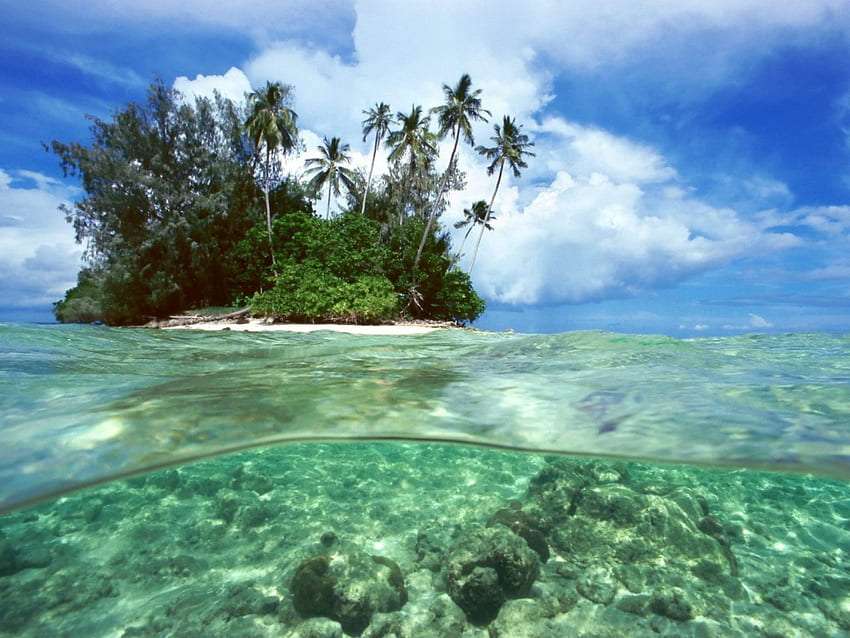 Соломоновы острова, потрясающий пейзаж онлайн-пазл