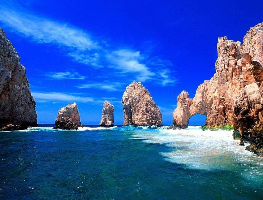 Oblouk Cabo San Lucas. nádherný výhled skládačky online