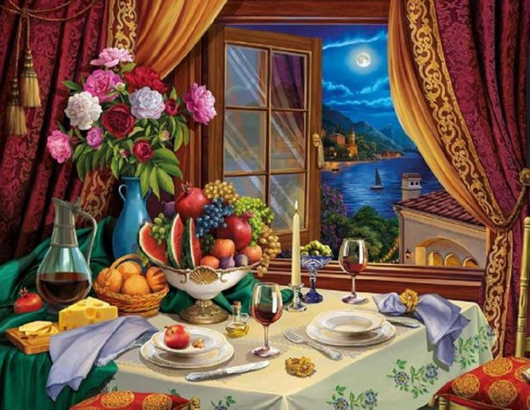 Dinner for Two jigsaw puzzle online