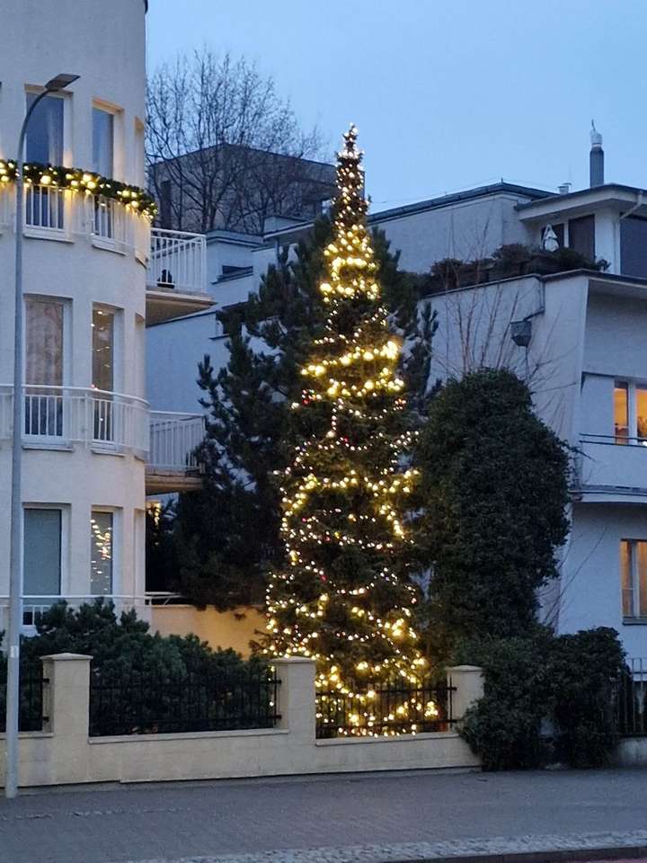 Χριστουγεννιάτικο δέντρο στη Γκντίνια παζλ online