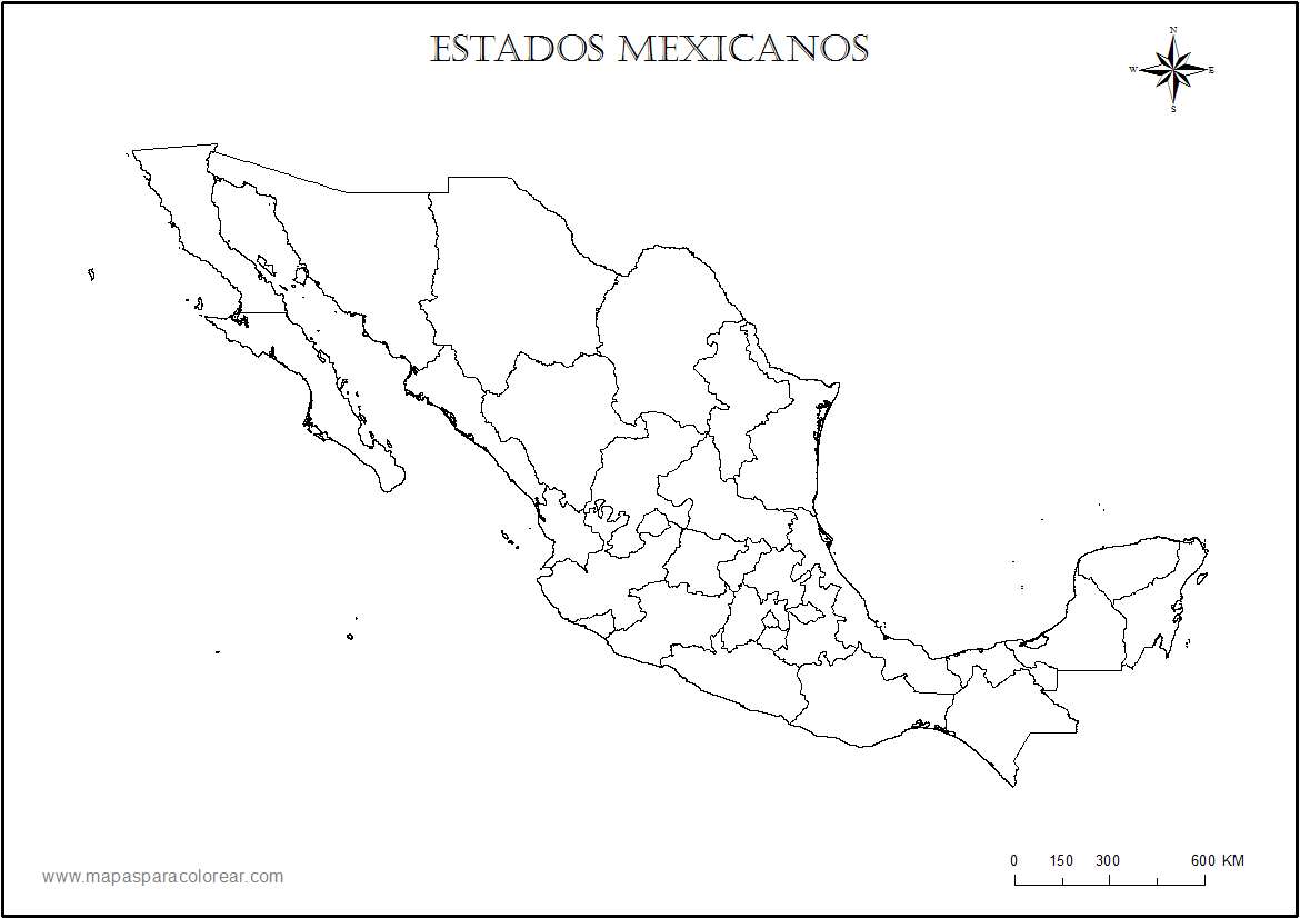 MEXICO MAP jigsaw puzzle online