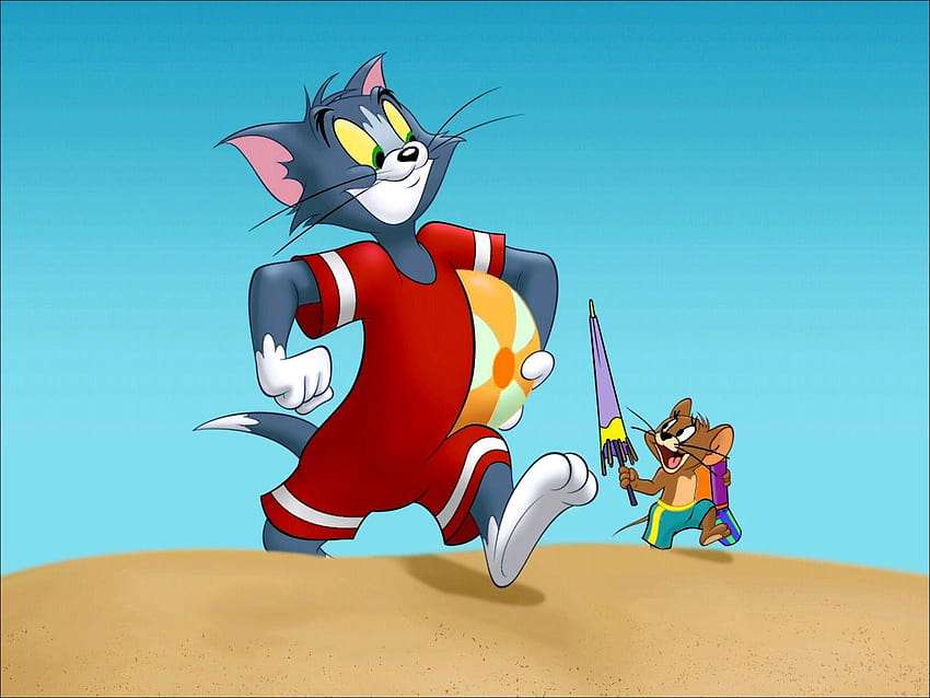 Tom e Jerry - Viaggio in spiaggia puzzle online
