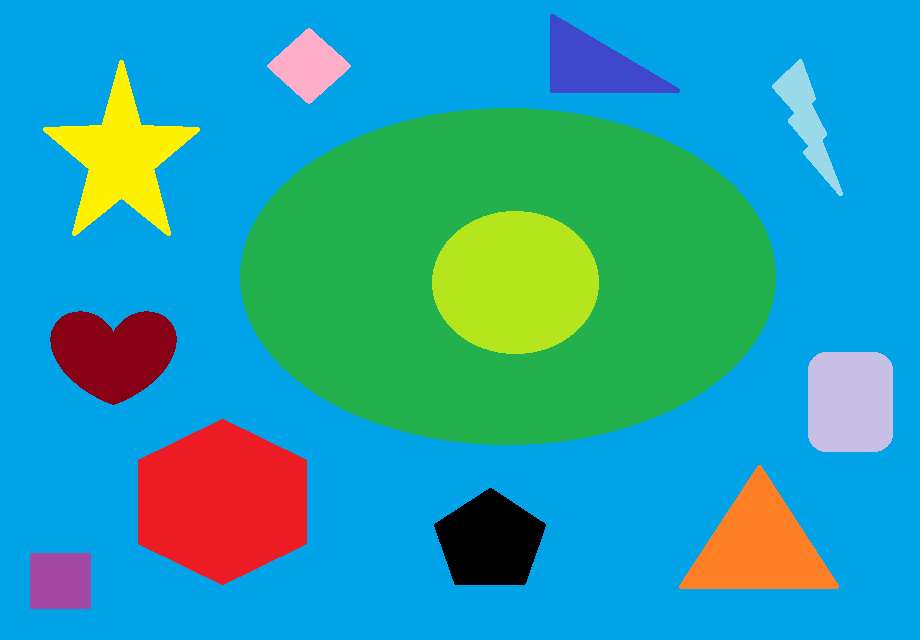 vormen en kleuren online puzzel