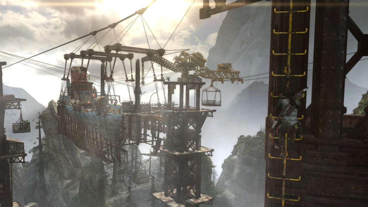 Tomb raider climbs up to the sky Pussel online