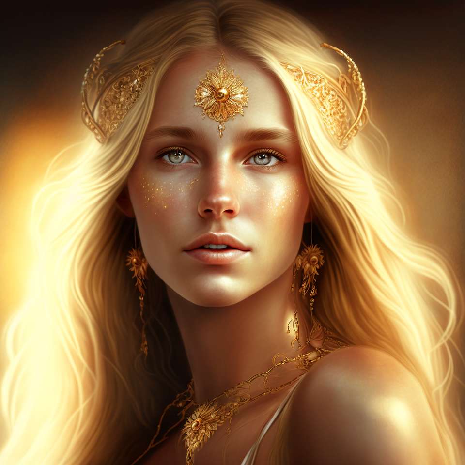 богиня солнца онлайн-пазл