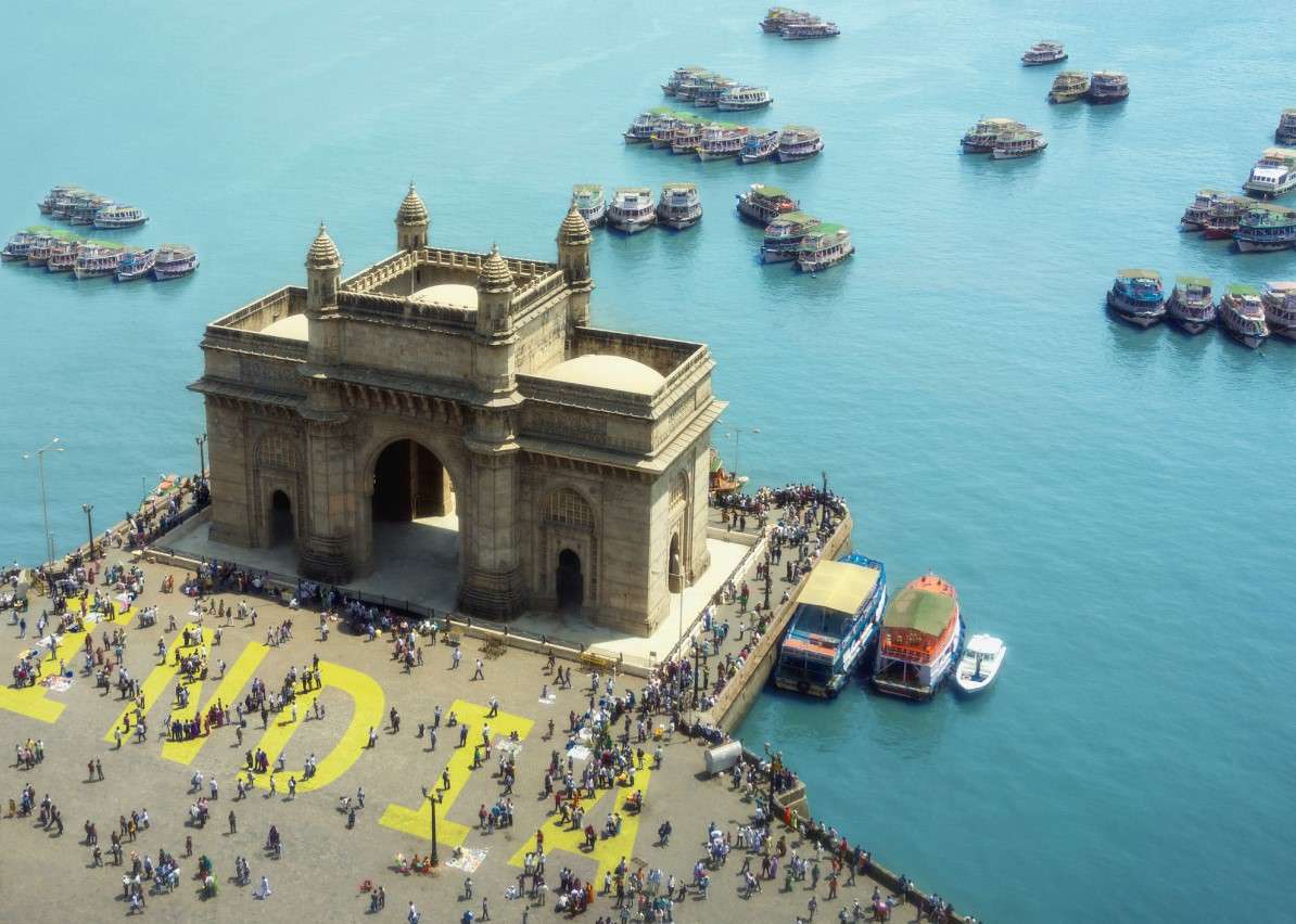 Ворота Індії - пам'ятник в Делі онлайн пазл