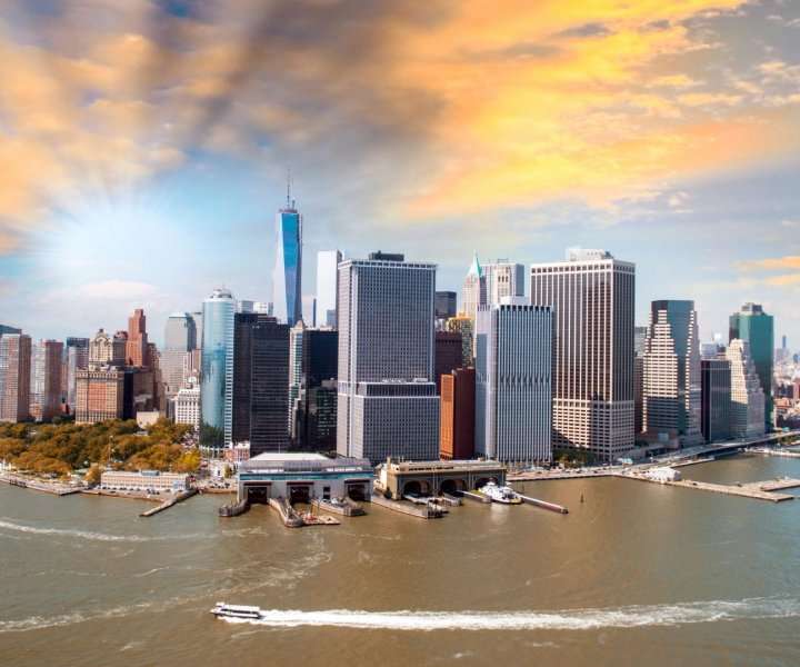 Panorama av New York pussel på nätet