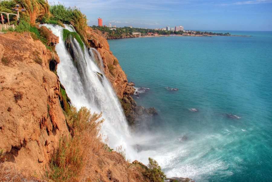 Düden-watervallen in de provincie Antalya online puzzel