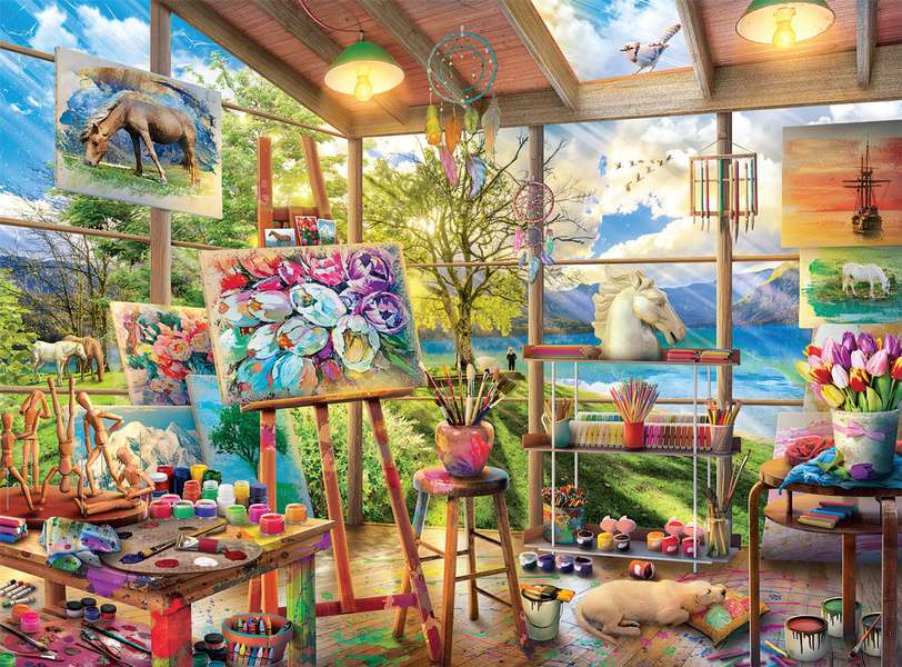 room of a painter jigsaw puzzle online
