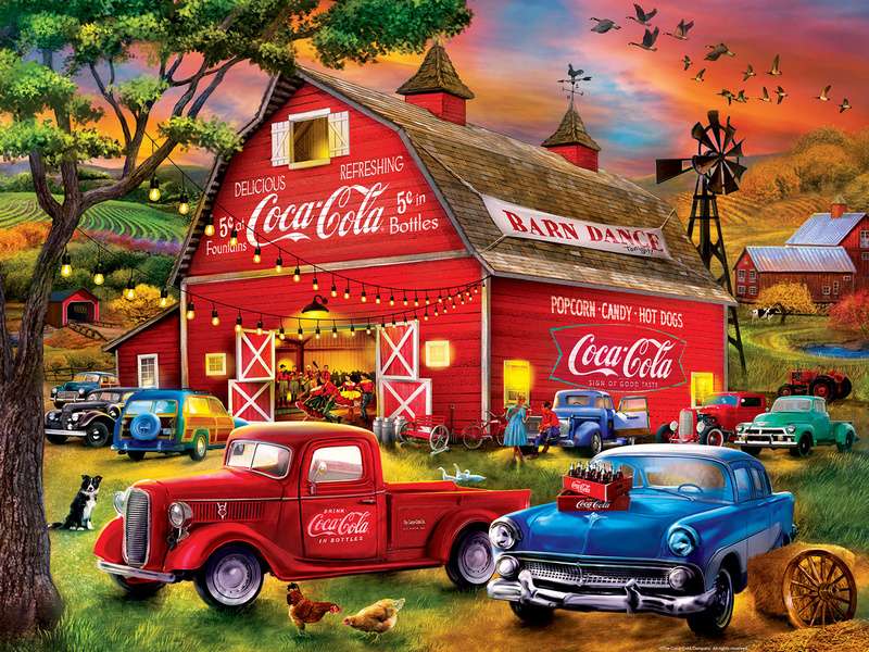 Coca Cola dance barn jigsaw puzzle online