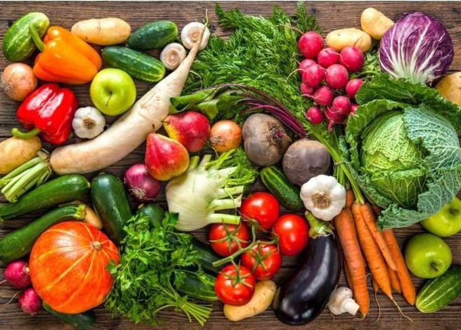 Зеленчуци и плодове за имунитет онлайн пъзел