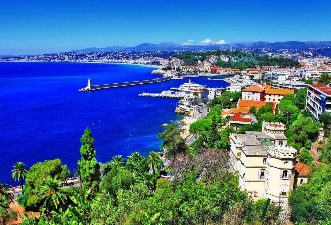 Franciaország-Côte d'Azur, a kilátás csodálatos kirakós online