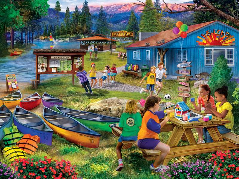 camp schoolchildren jigsaw puzzle online