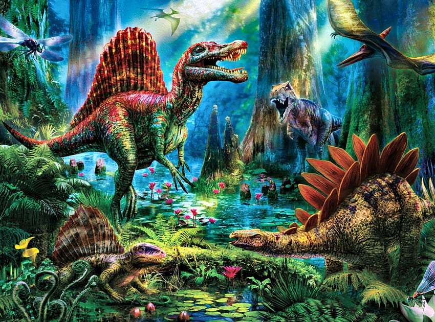 Спинозавър и неговите приятели онлайн пъзел