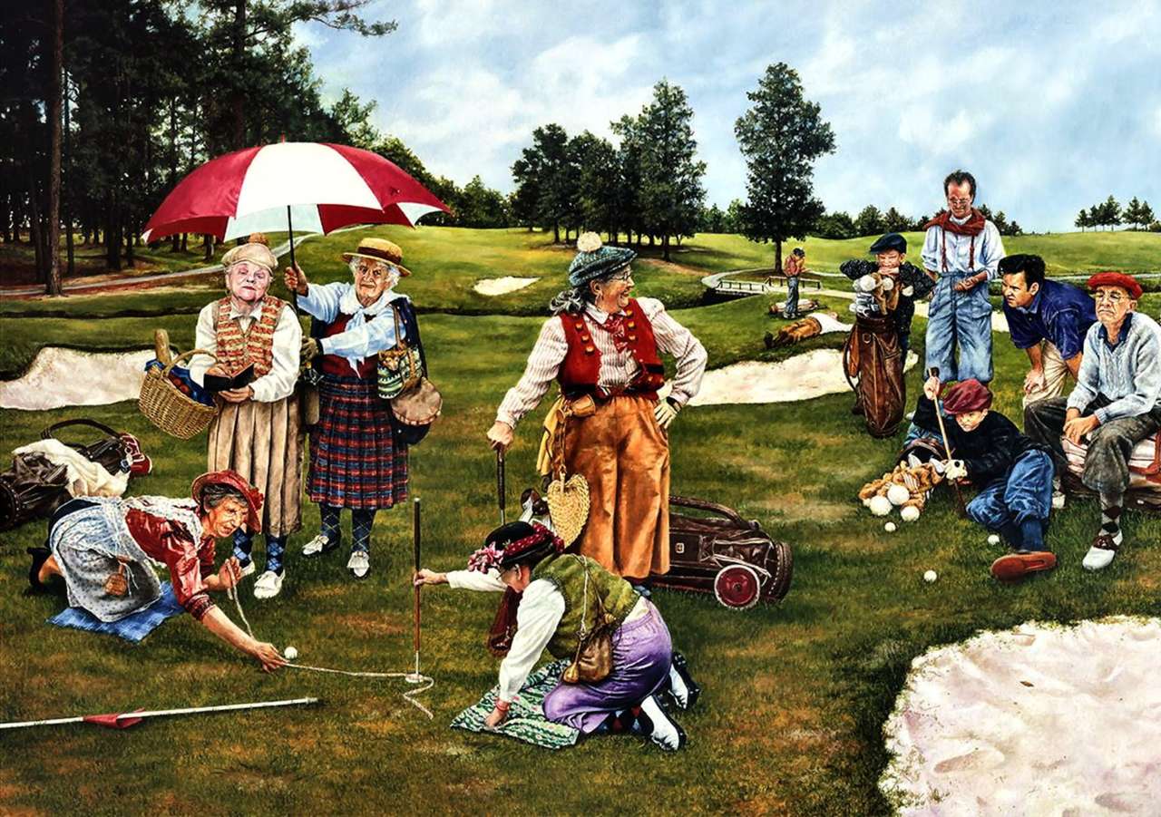 Golf senior - măsurarea distanței trebuie să fie :) jigsaw puzzle online