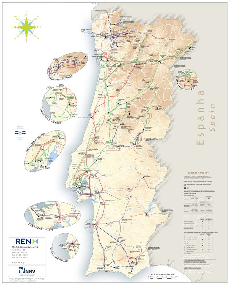 Carte Portugal puzzle en ligne