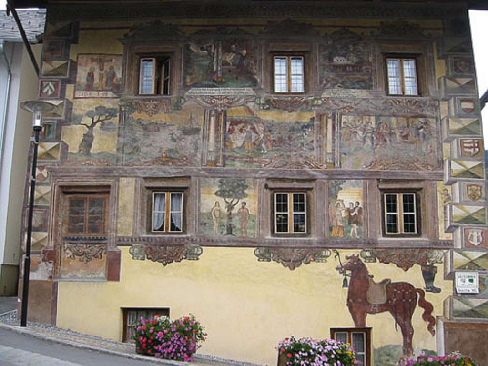Австрийска боядисана къща онлайн пъзел