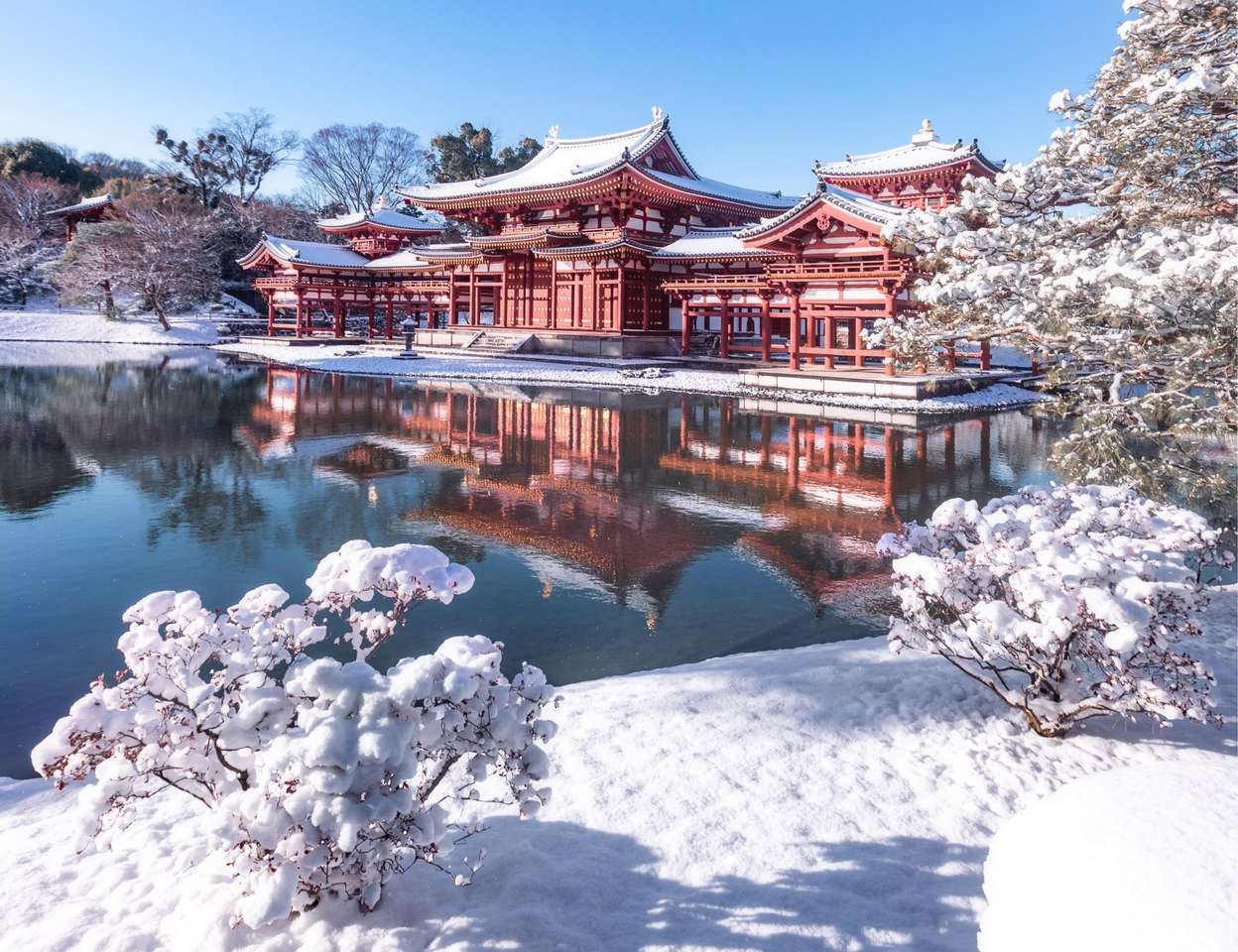 Japão sob a neve puzzle online