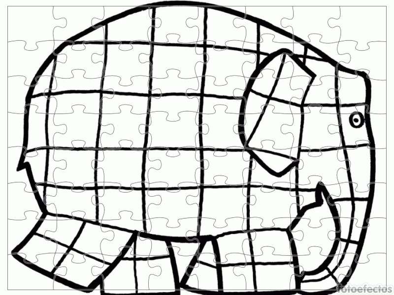 Elmer der Elefant Puzzlespiel online