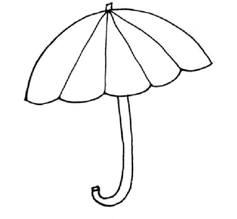 Afbeelding met paraplu legpuzzel online
