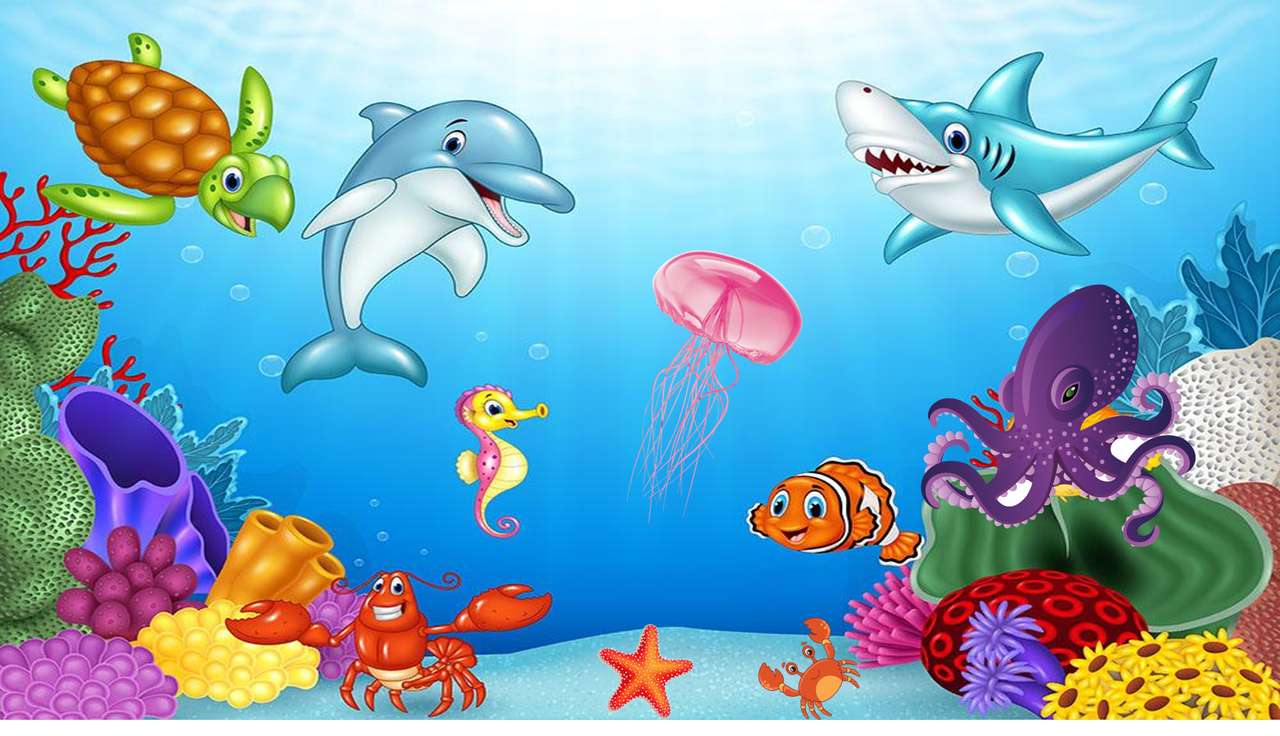 mořská zvířata skládačky online
