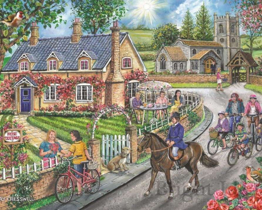 Outdoors in the town jigsaw puzzle online