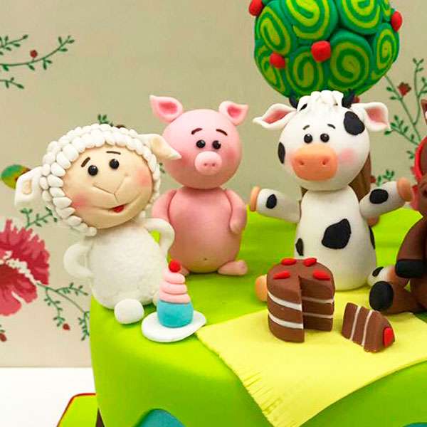 Фігурки для торта для дитини онлайн пазл