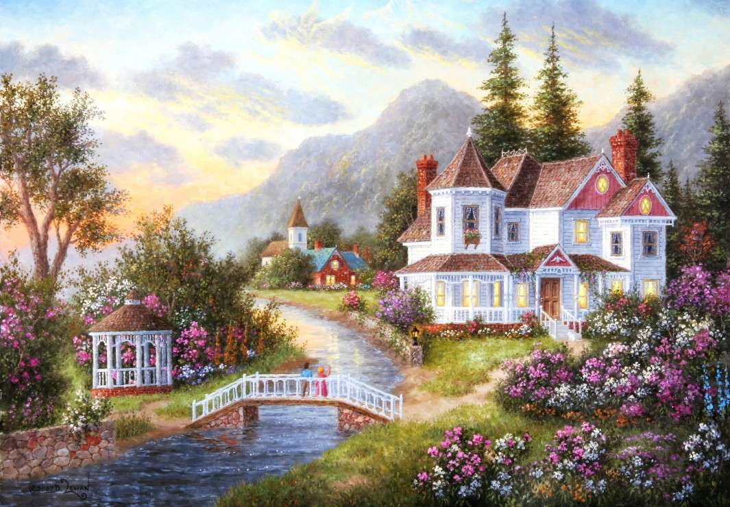 mansion by the river jigsaw puzzle online