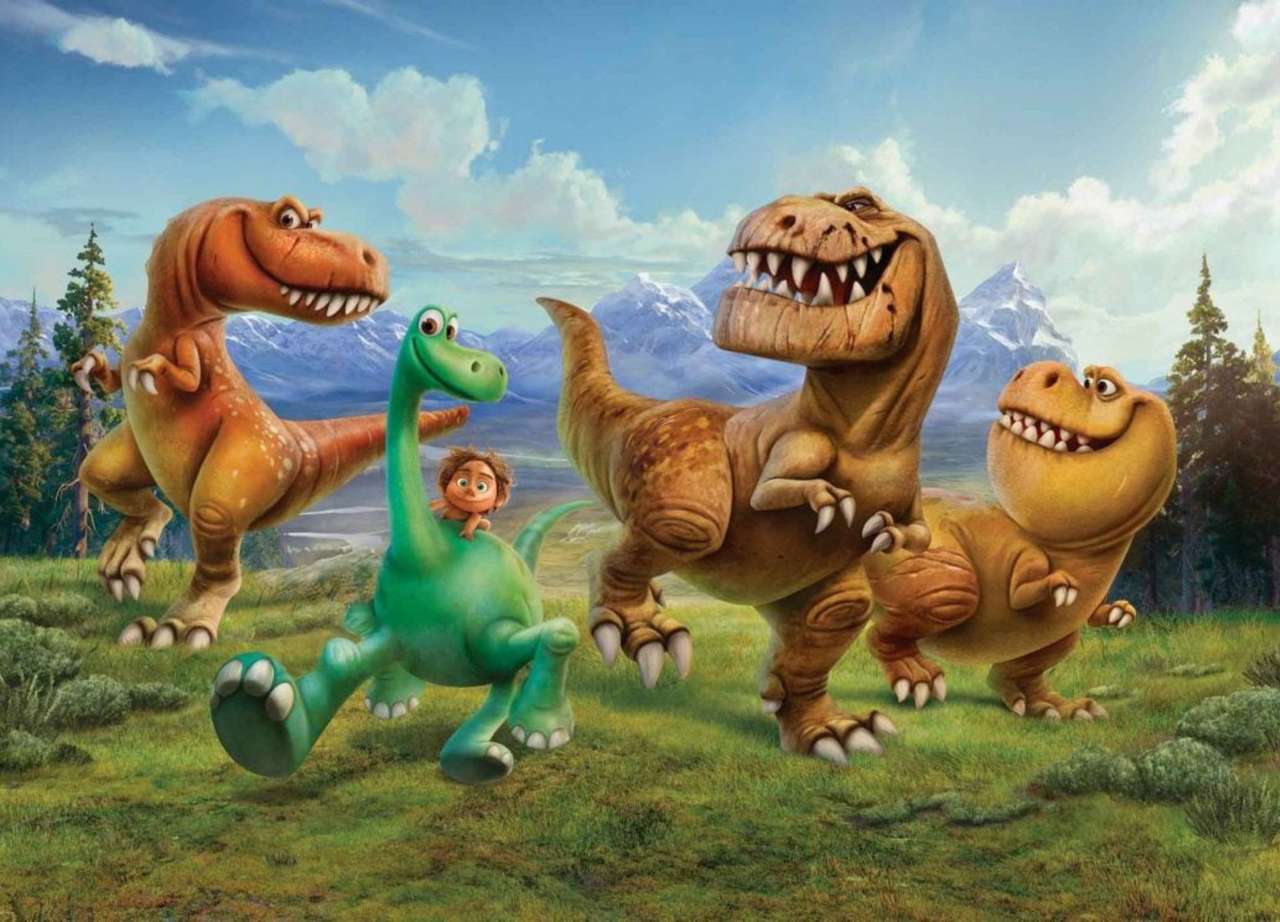 Gelukkig geamuseerde dinosaurussen :) legpuzzel online