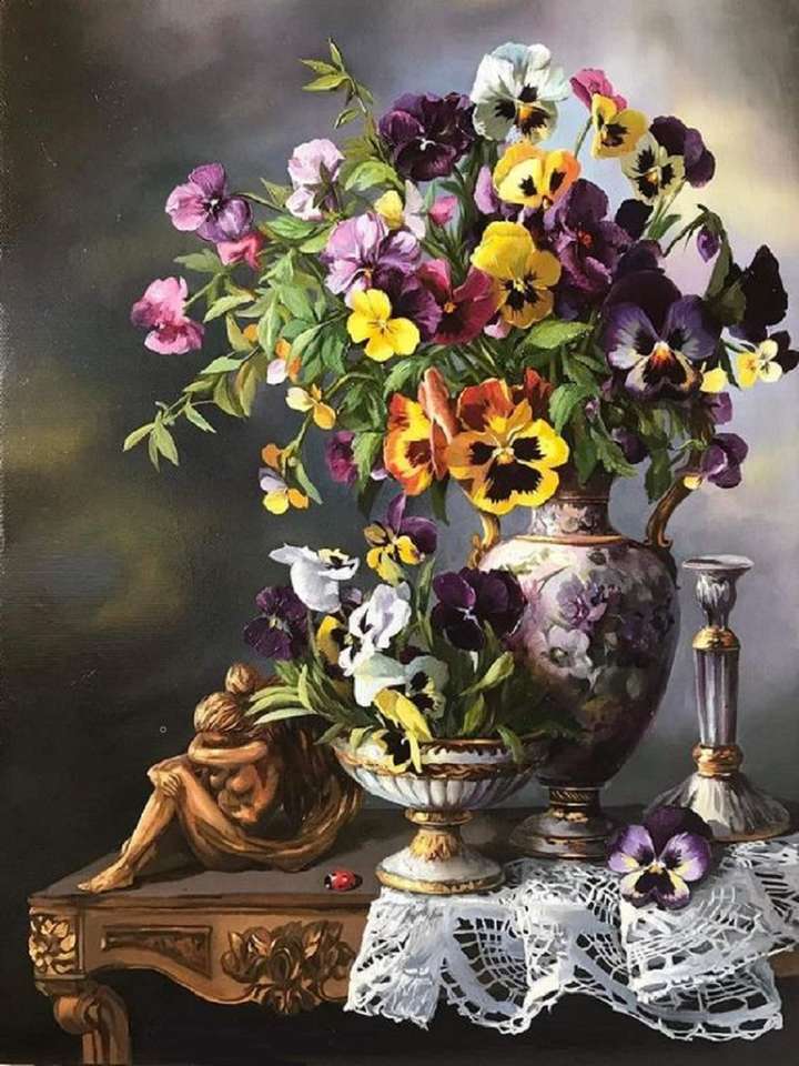 Pansies of all colors jigsaw puzzle online