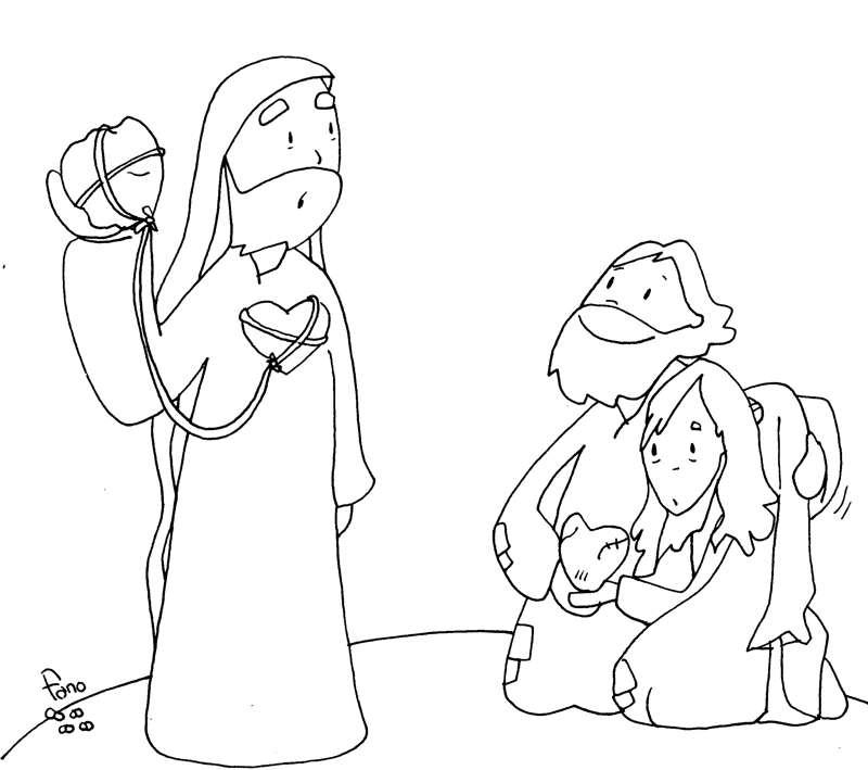 Исус и жената онлайн пъзел