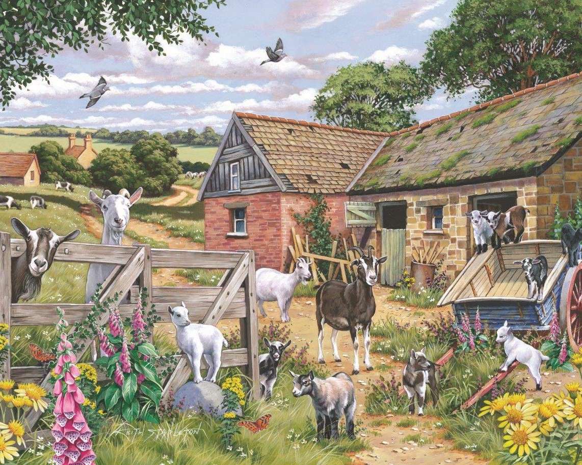 Fattoria rurale per animali puzzle online