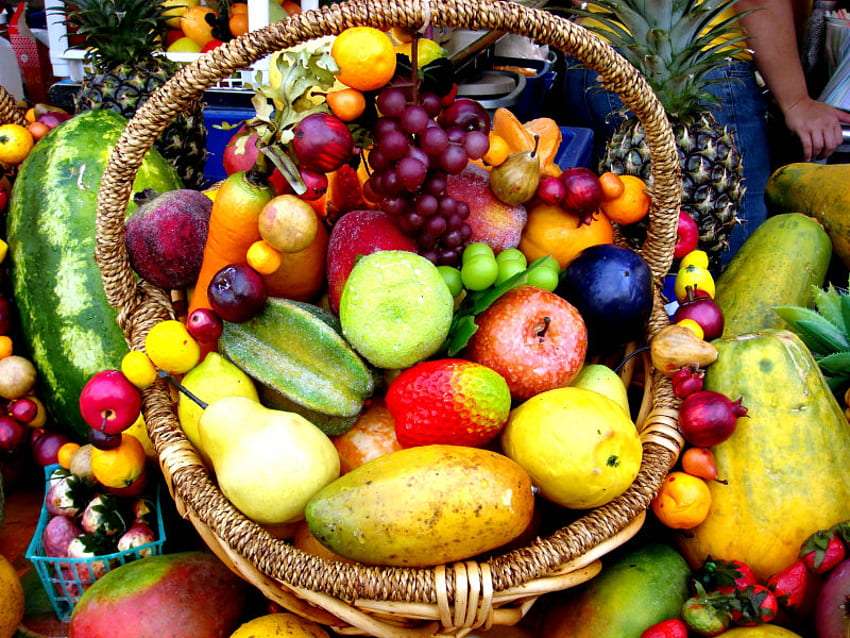 A basket with vitamins, delicious :) jigsaw puzzle online