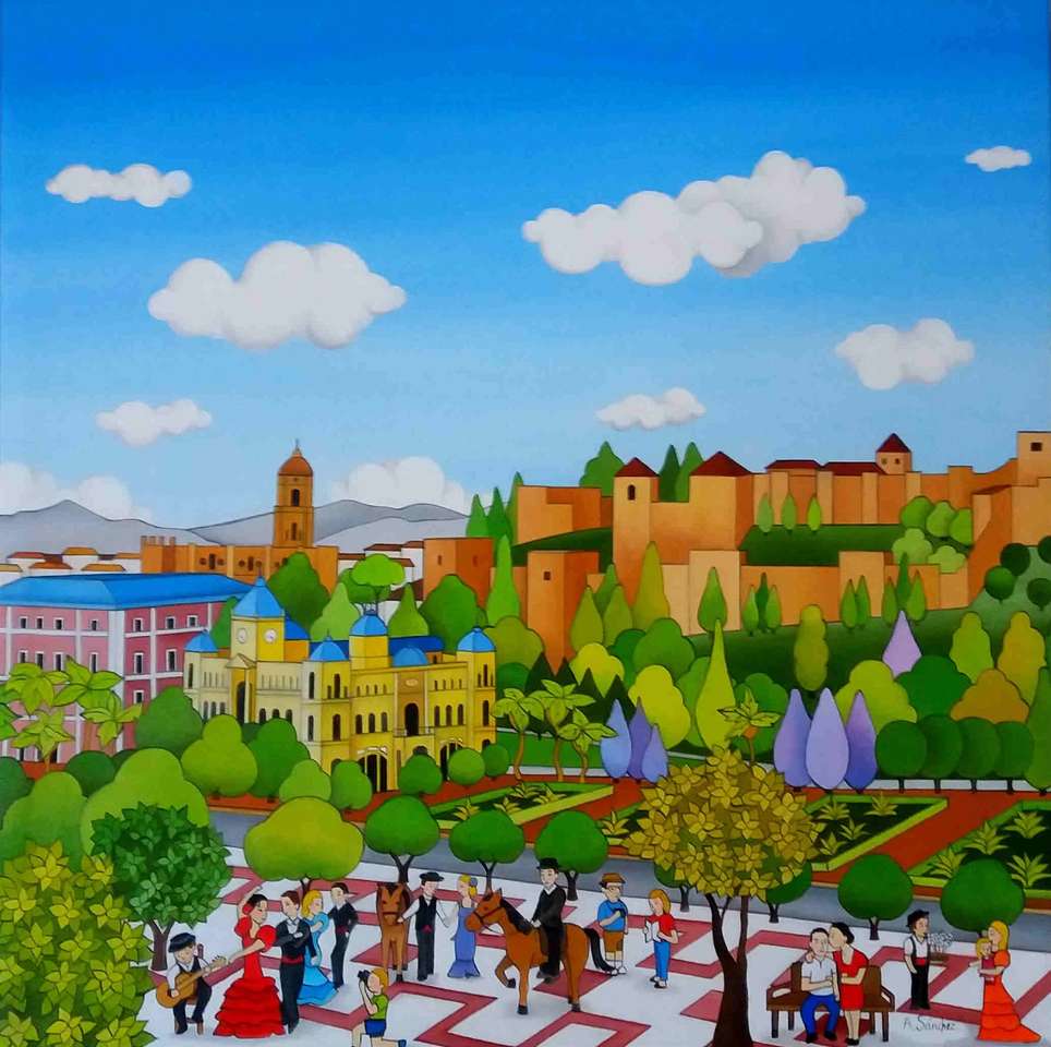 Vista de Malaga puzzle en ligne