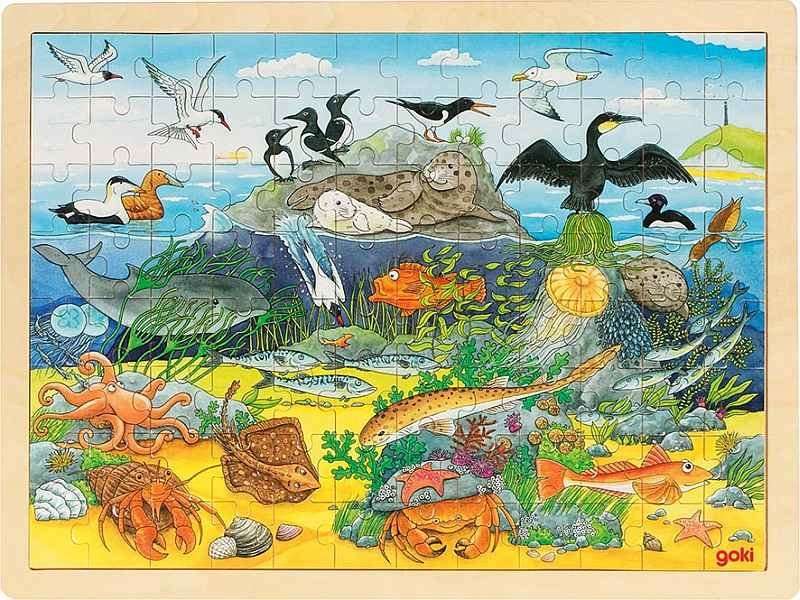 Mundo do mar em animais puzzle online