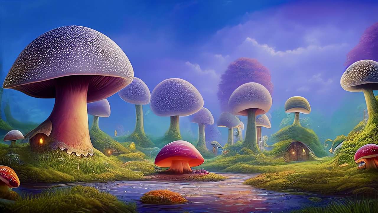 mushroom houses jigsaw puzzle online