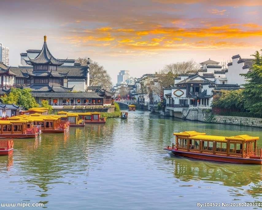 Лодки в Китай онлайн пъзел