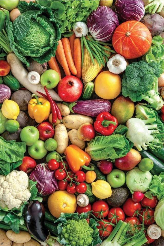 Gemüse- und Obstmarkt Online-Puzzle