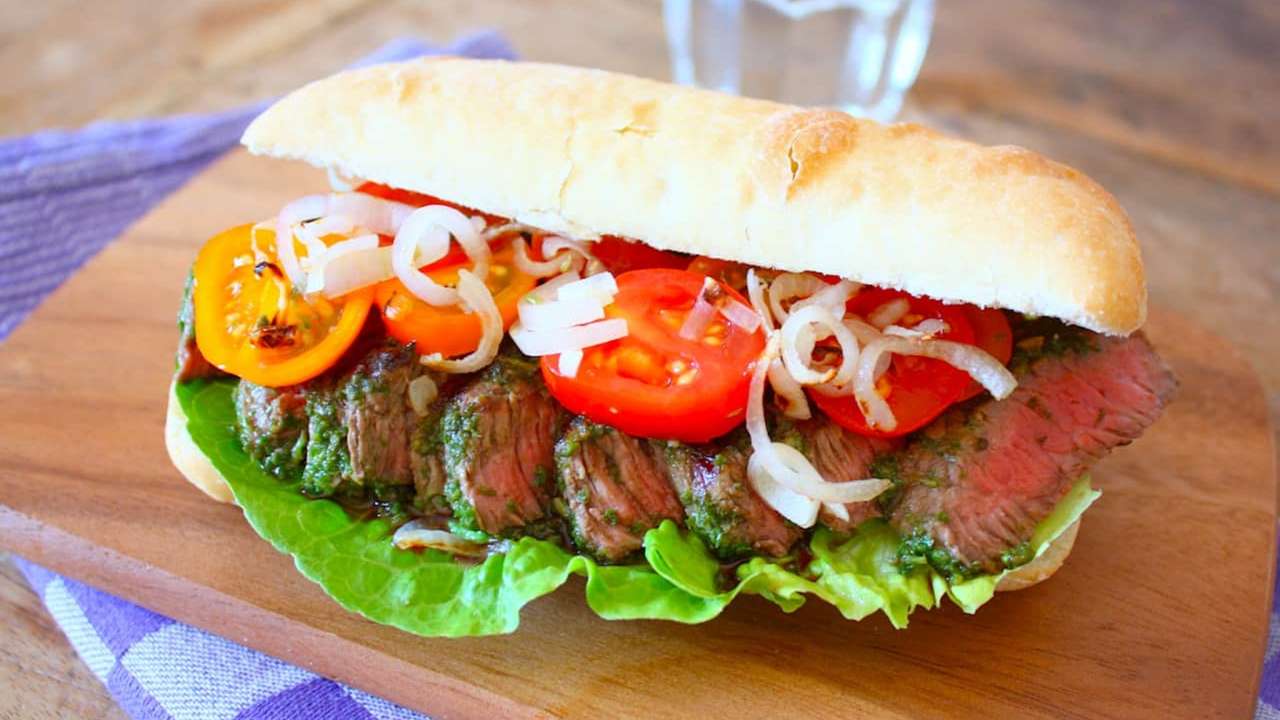 Sandwich au steak puzzle en ligne