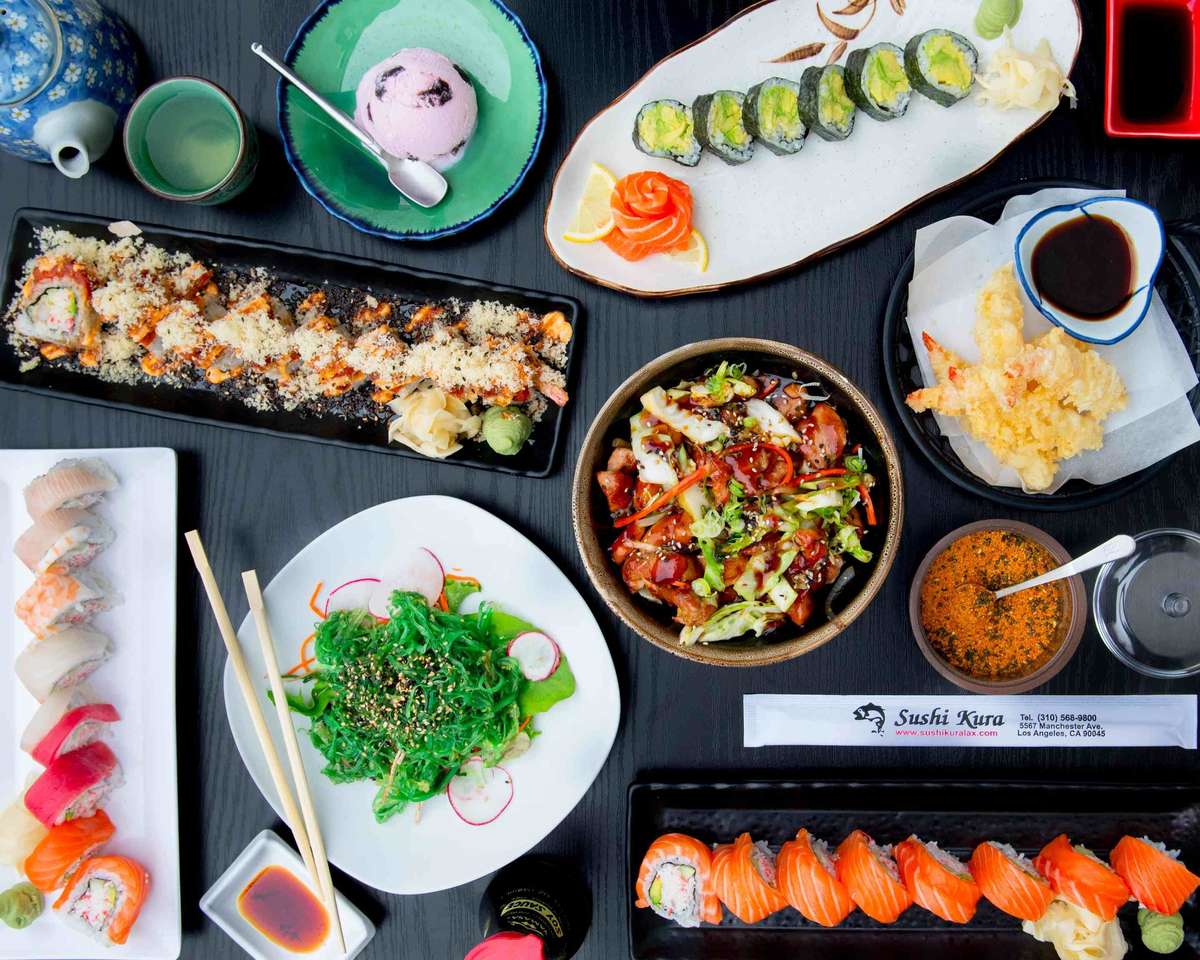 Sushi middag pussel på nätet