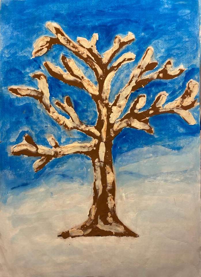 Copacul iarna quebra-cabeças online