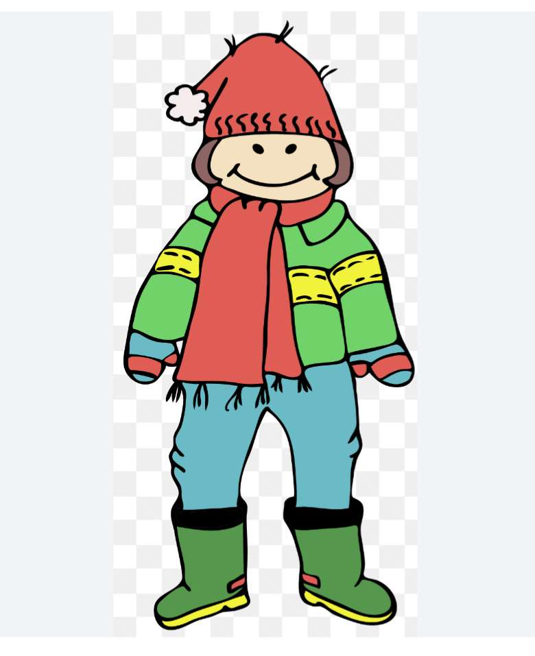 Iarna - haine potrivite anotimpului puzzle en ligne